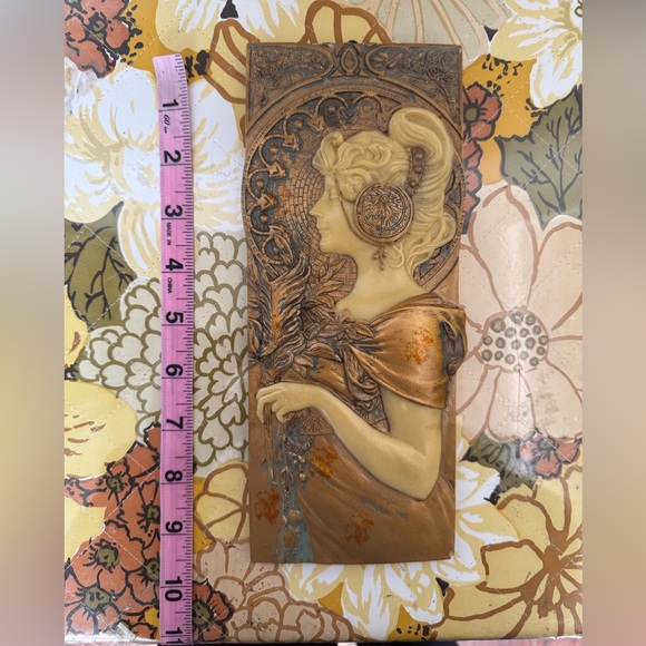 art nouveau wall plaque - Picture 4 of 4